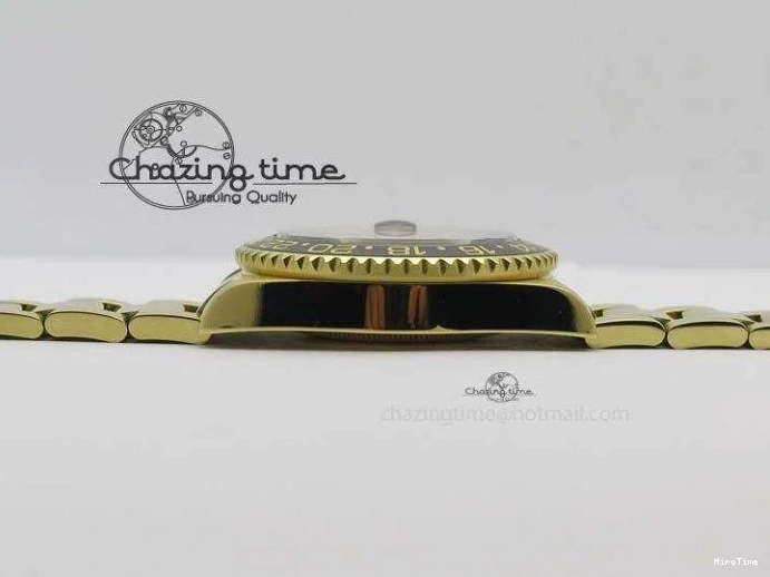 MiroTime 0216 SportInspired GMT-Master II 116718LN YG Bp-Maker Green Dial Ceramic Bezel On YG Bracelet A 3777